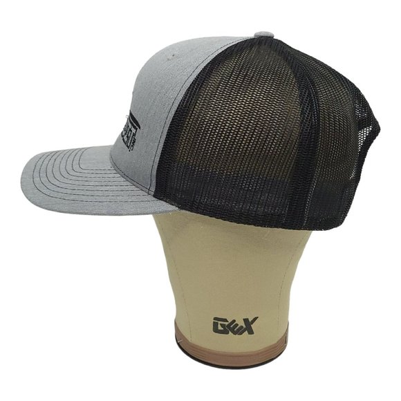 Richardson Car Credit Mesh Snapback Cap Trucker Baseball Hat Gray - Picture 6 of 12